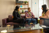 Staff Sitting Down In The Workplace