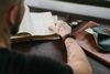 Person Reading Dictionary