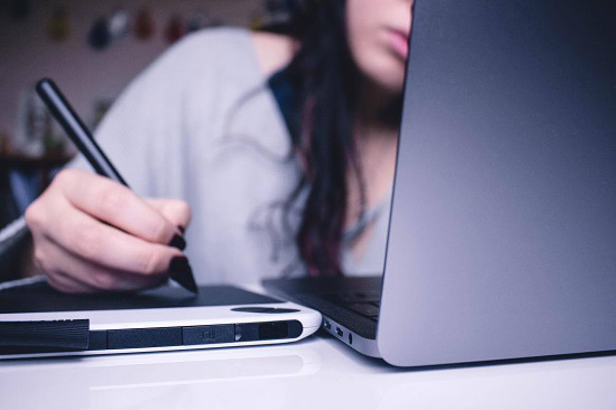 A Woman On A Laptop